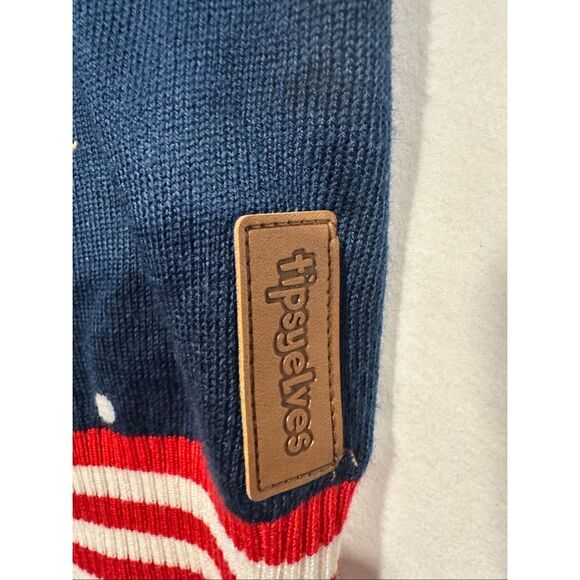 Tipsy Elves Women Sleighin It Reindeer/Christmas Crewneck Sweater, Size M - Picture 5 of 9